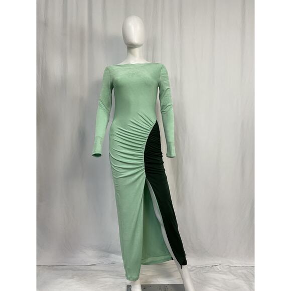 Significant Other 'Caitlin' Green Polyester Maxi Dress Size 4 - NWT - Picture 4 of 6